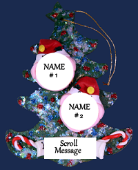 Pig Elf Family Personalized Tree of 2
